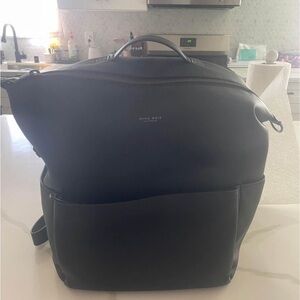 Mina bae Stevie diaper bag with chrome zippers